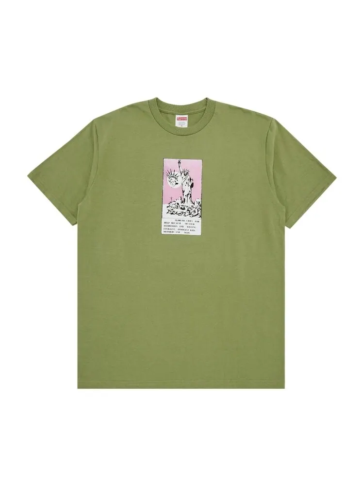 Футболка Supreme Liberty Tee — изображение 1 из 2, мох