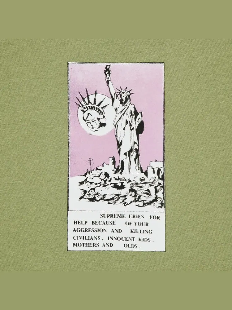 Футболка Supreme Liberty Tee — изображение 2 из 2, мох