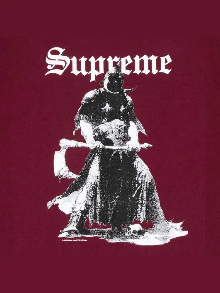 Футболка Supreme x Frank Frazetta Destruction Tee — изображение 2 из 2, красный