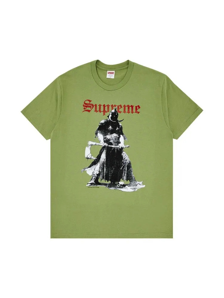Футболка Supreme x Frank Frazetta Destruction Tee 'Moss' — изображение 1 из 2, зеленый