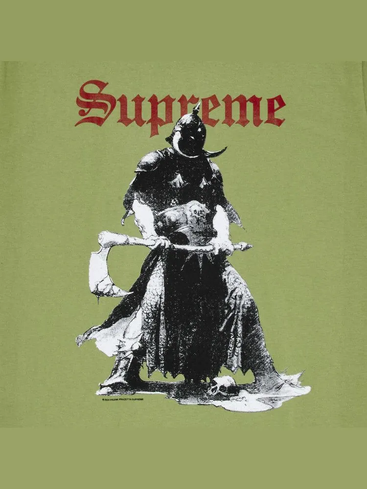Футболка Supreme x Frank Frazetta Destruction Tee 'Moss' — изображение 2 из 2, зеленый