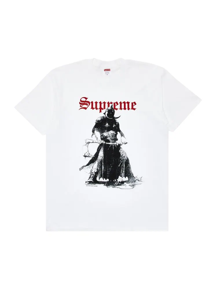 Футболка Supreme x Frank Frazetta Destruction Tee 'White' — изображение 1 из 2, белый
