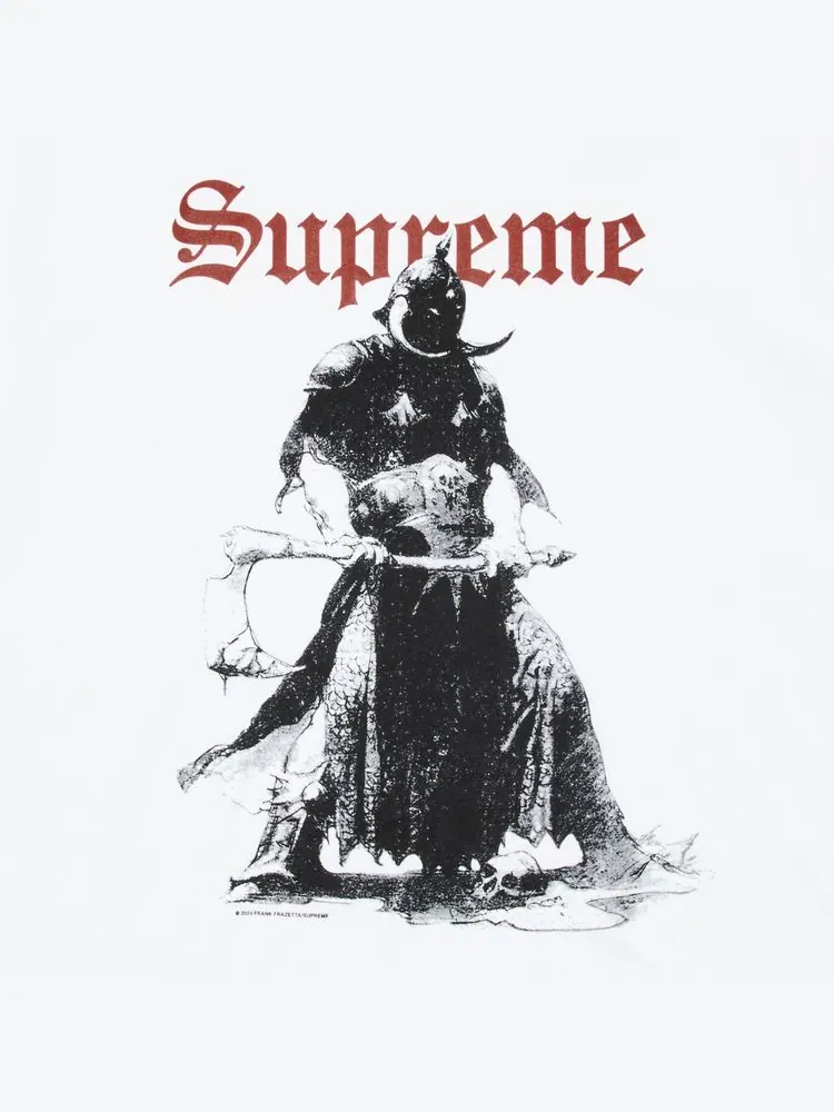 Футболка Supreme x Frank Frazetta Destruction Tee 'White' — изображение 2 из 2, белый
