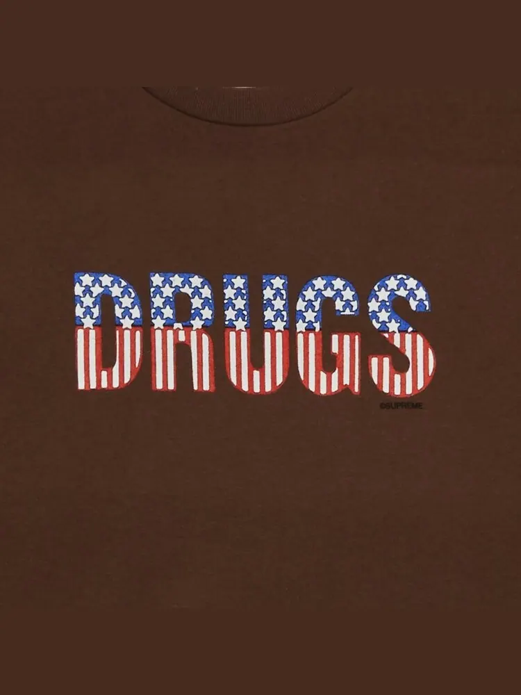 Футболка Supreme Drugs Tee — изображение 2 из 2, коричневый