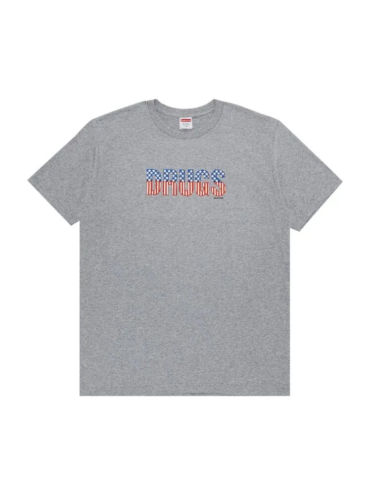Футболка Supreme Drugs Tee — изображение 1 из 2, серый