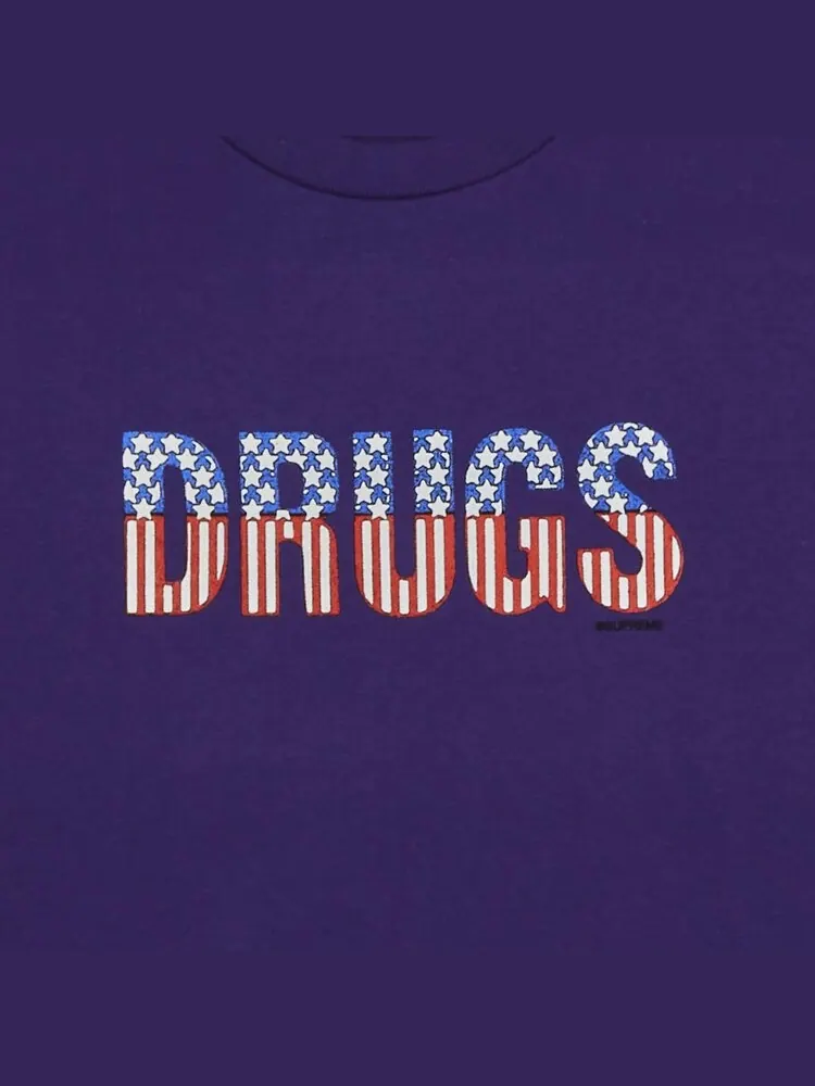 Футболка Supreme Drugs Tee — изображение 2 из 2, фиолетовый