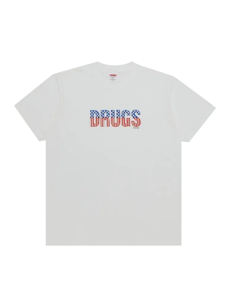 Футболка Supreme Drugs Tee белая — изображение 1 из 2, белый