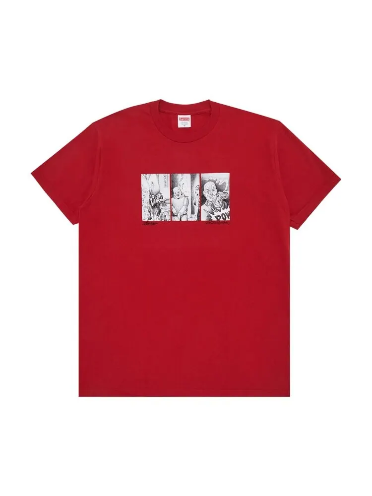 Футболка Supreme Mister Cartoon Pow Tee — изображение 1 из 2, красный