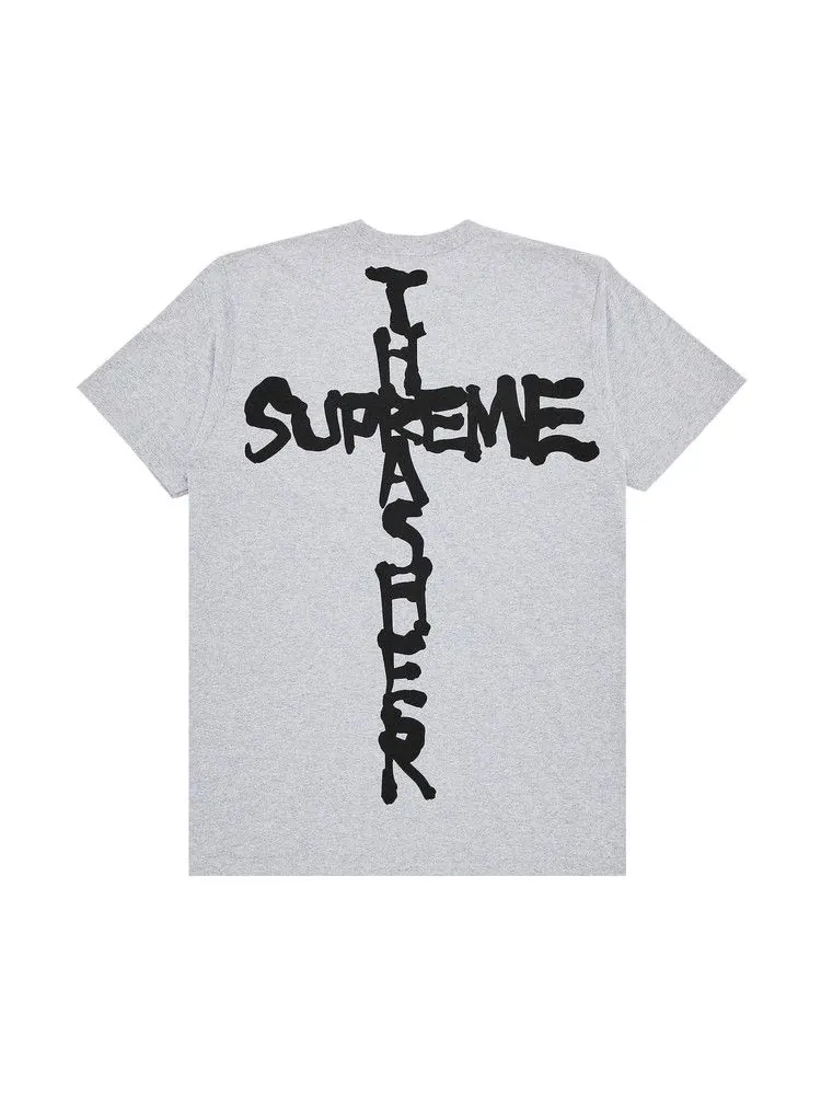 Футболка Supreme x Thrasher Cross Tee — изображение 2 из 3, серый
