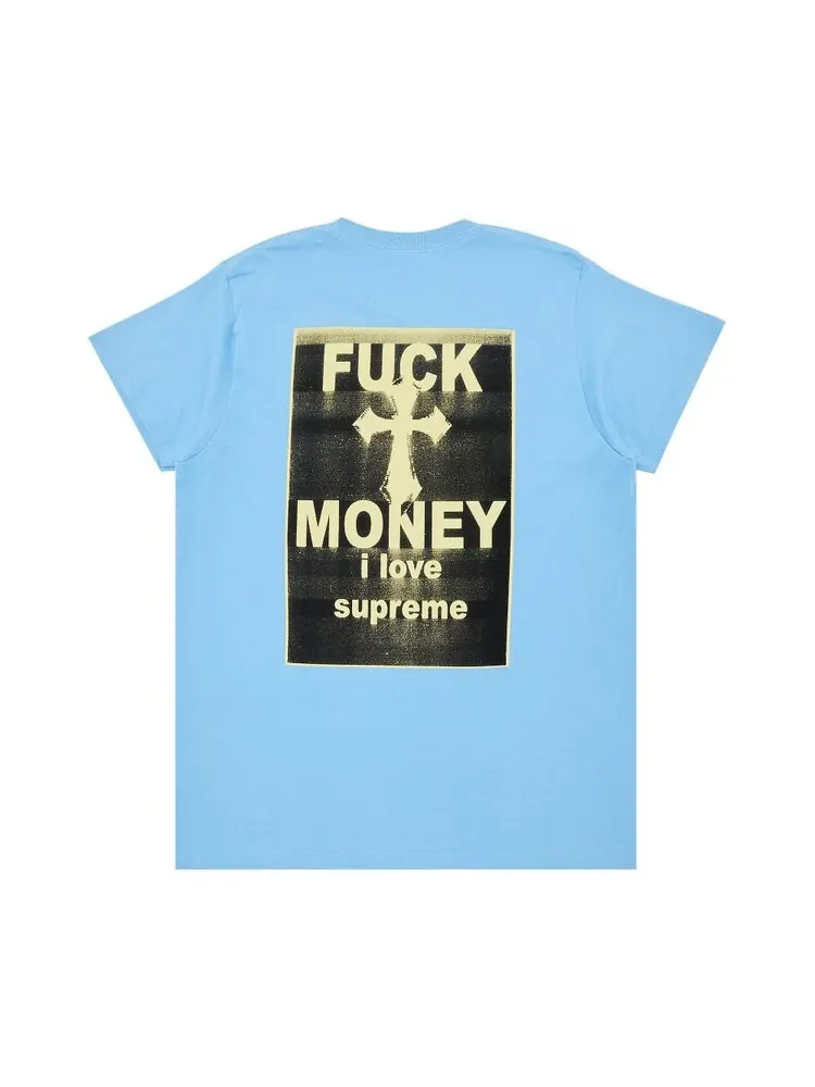 Футболка Supreme Fuck Money Tee — изображение 2 из 3, яркий синий