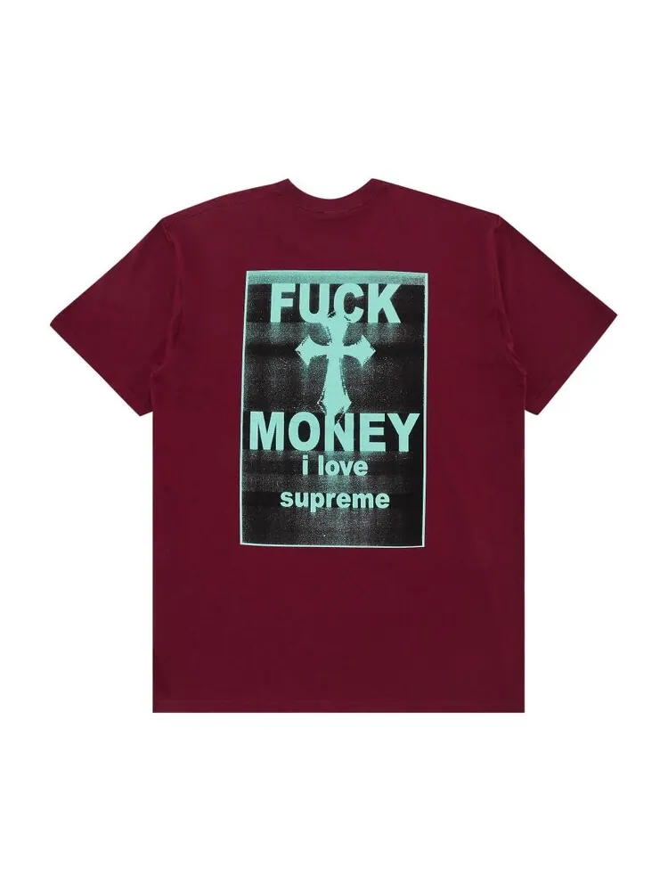Футболка Supreme Fuck Money Tee — изображение 2 из 3, красный