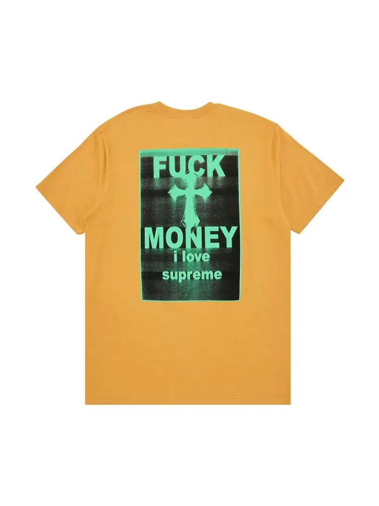 Футболка Supreme Fuck Money Tee — изображение 2 из 3, желтый