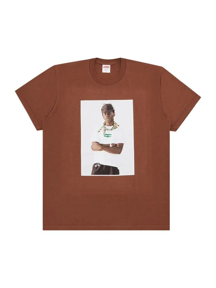 Футболка Supreme Tyler The Creator — изображение 1 из 2, коричневый