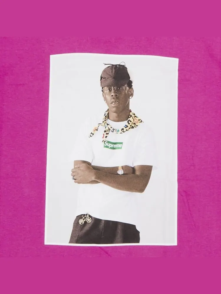 Футболка Supreme Tyler The Creator — изображение 2 из 2, маджента