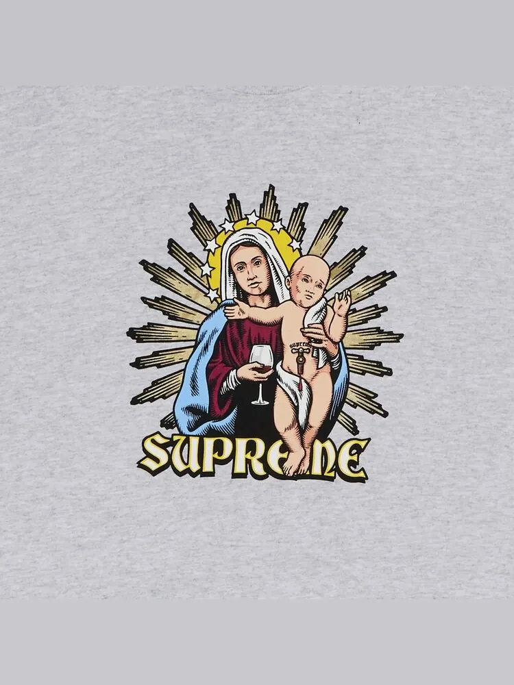 Футболка Supreme Blood Tee Ash Grey — изображение 2 из 2, серый