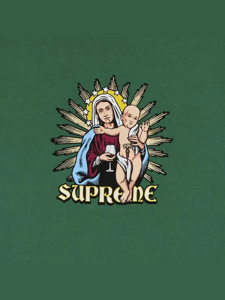 Футболка Supreme Blood Tee Light Pine — изображение 2 из 2, зеленый