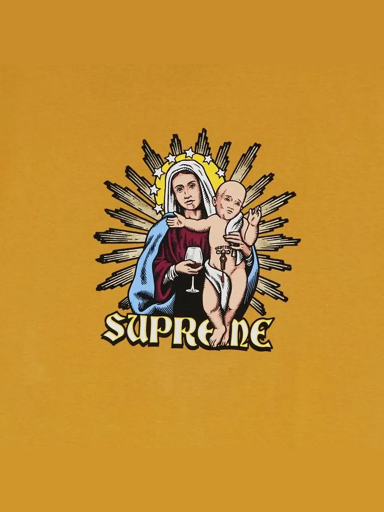 Футболка Supreme Blood Tee Mustard — изображение 2 из 2, желтый