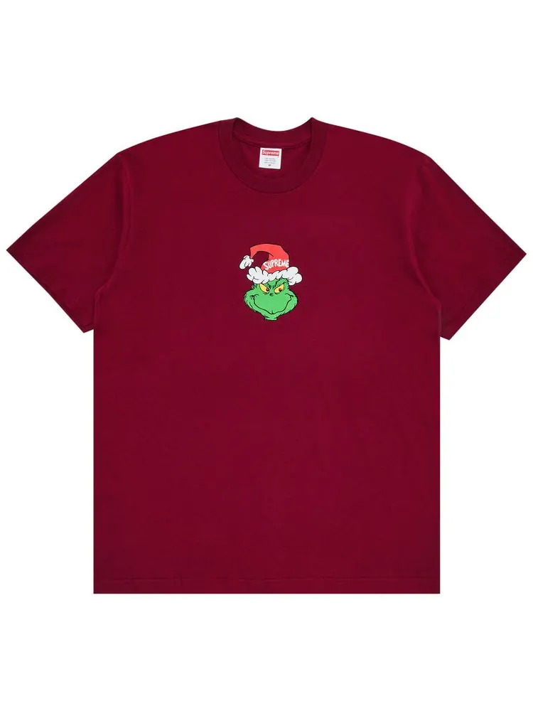 Футболка Supreme Grinch Tee 'Cardinal' — изображение 1 из 2, красный