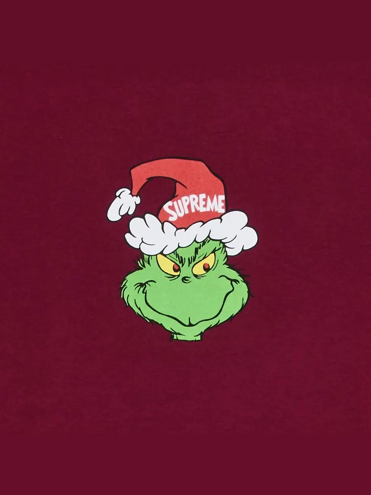 Футболка Supreme Grinch Tee 'Cardinal' — изображение 2 из 2, красный