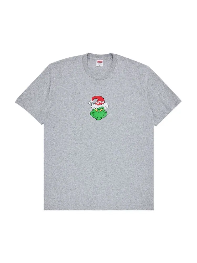 Футболка Supreme Grinch Tee Heather Grey — изображение 1 из 2, серый