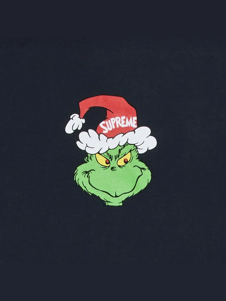Футболка Supreme Grinch Tee — изображение 2 из 2, темно-синий