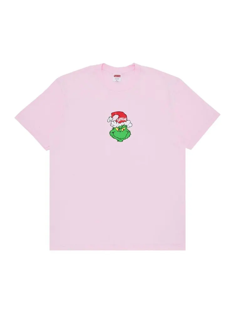 Футболка Supreme Grinch Tee Light Pink — изображение 1 из 2, розовый