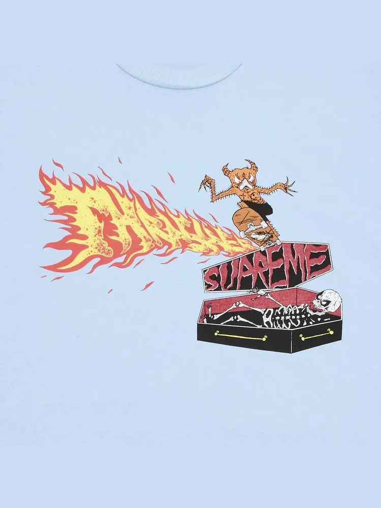 Футболка Supreme x Thrasher Back Tail Tee — изображение 3 из 3, синий