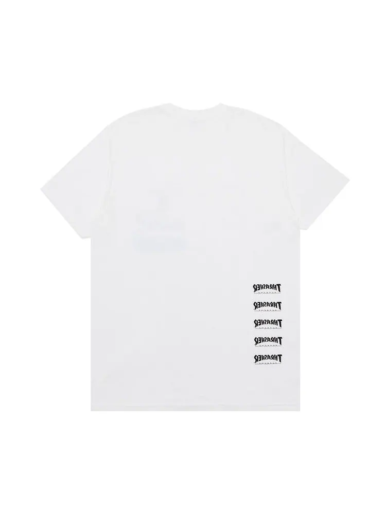 Футболка Supreme x Thrasher Back Tail Tee — изображение 2 из 3, белый