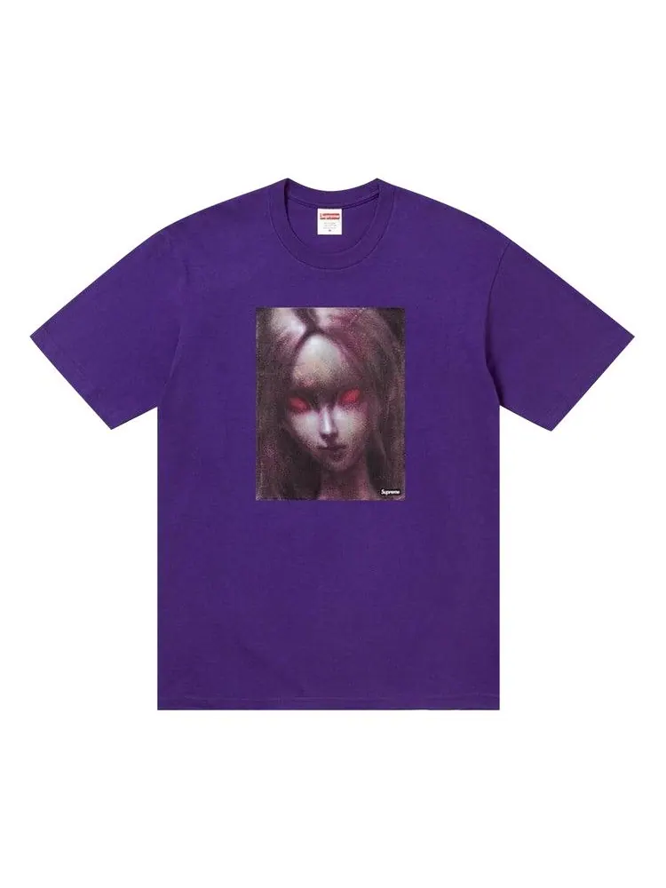 Футболка Supreme Red Eyes Tee — изображение 1 из 1, фиолетовый