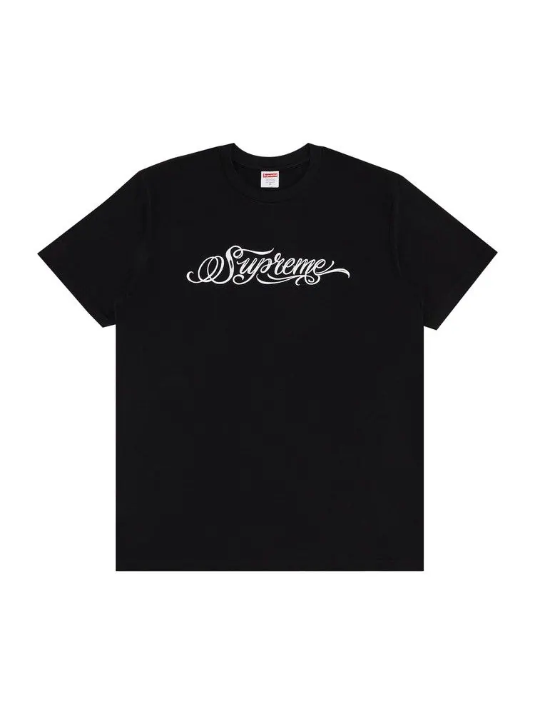 Футболка Supreme Script Tee 'Black' — изображение 1 из 2, черный