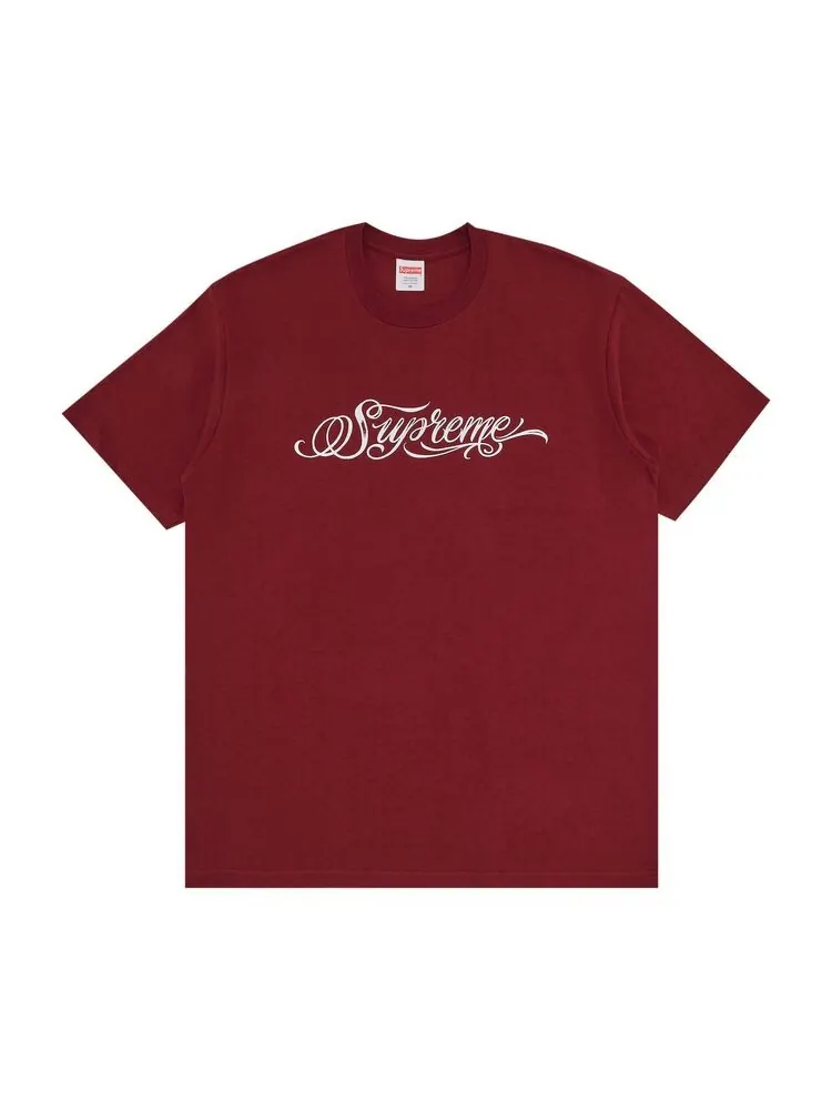 Футболка Supreme Script Tee Cardinal — изображение 1 из 2, красный