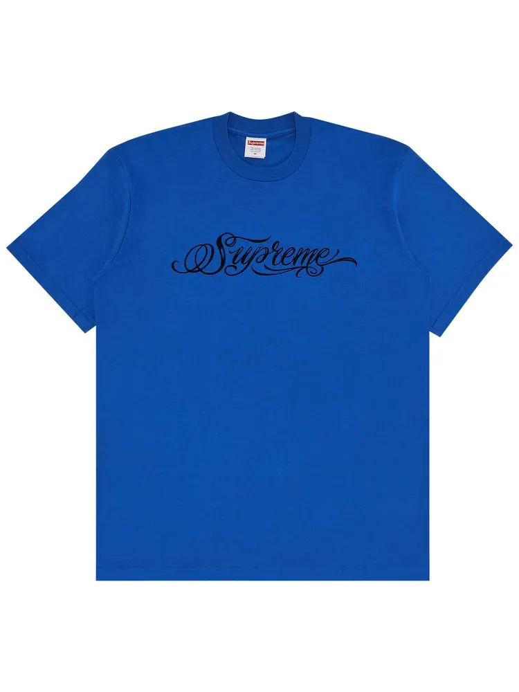 Футболка Supreme Script Tee — изображение 1 из 2, синий