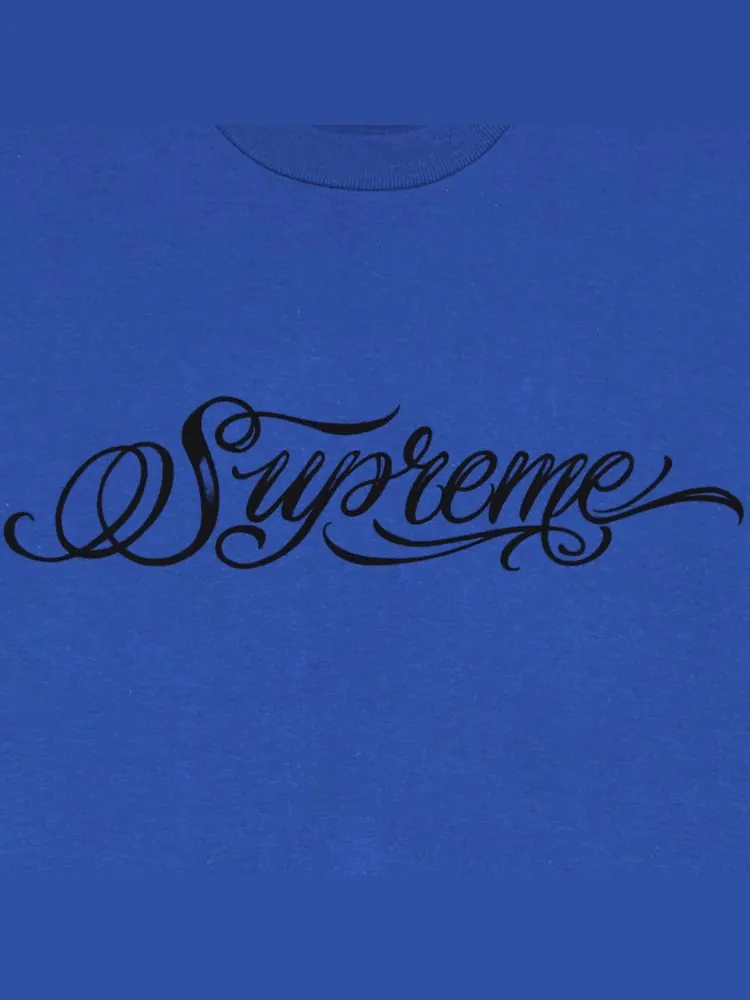 Футболка Supreme Script Tee — изображение 2 из 2, синий
