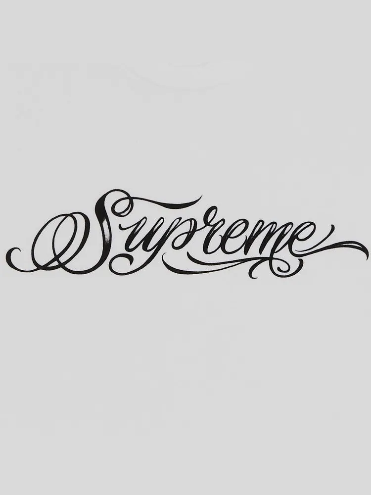 Футболка Supreme Script Tee — изображение 2 из 2, белый
