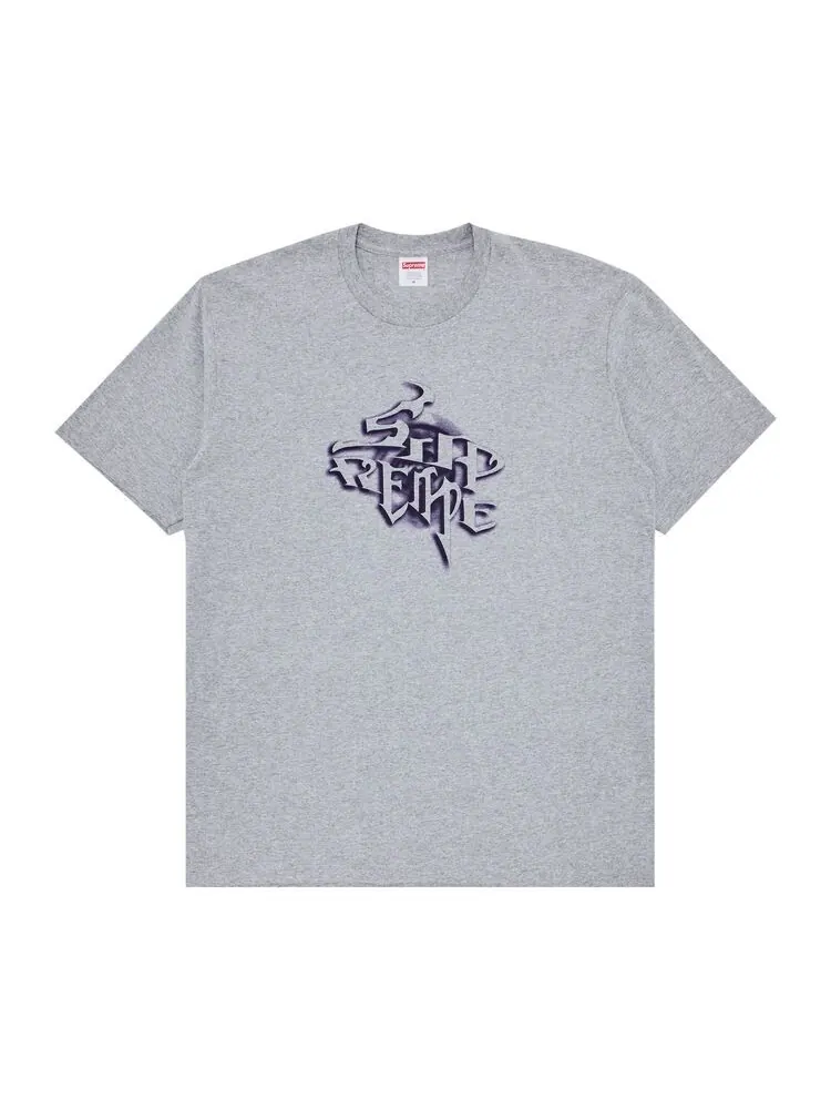 Футболка Supreme Smoke Tee Heather Grey — изображение 1 из 2, серый