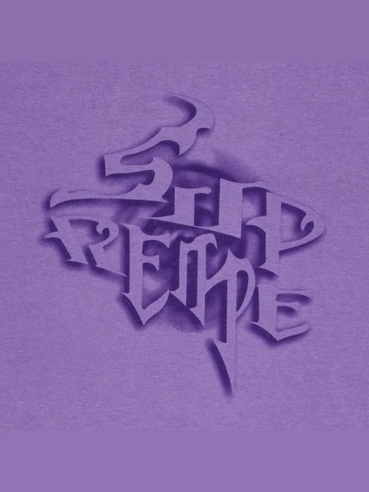 Футболка Supreme Smoke Tee Purple — изображение 2 из 2, фиолетовый