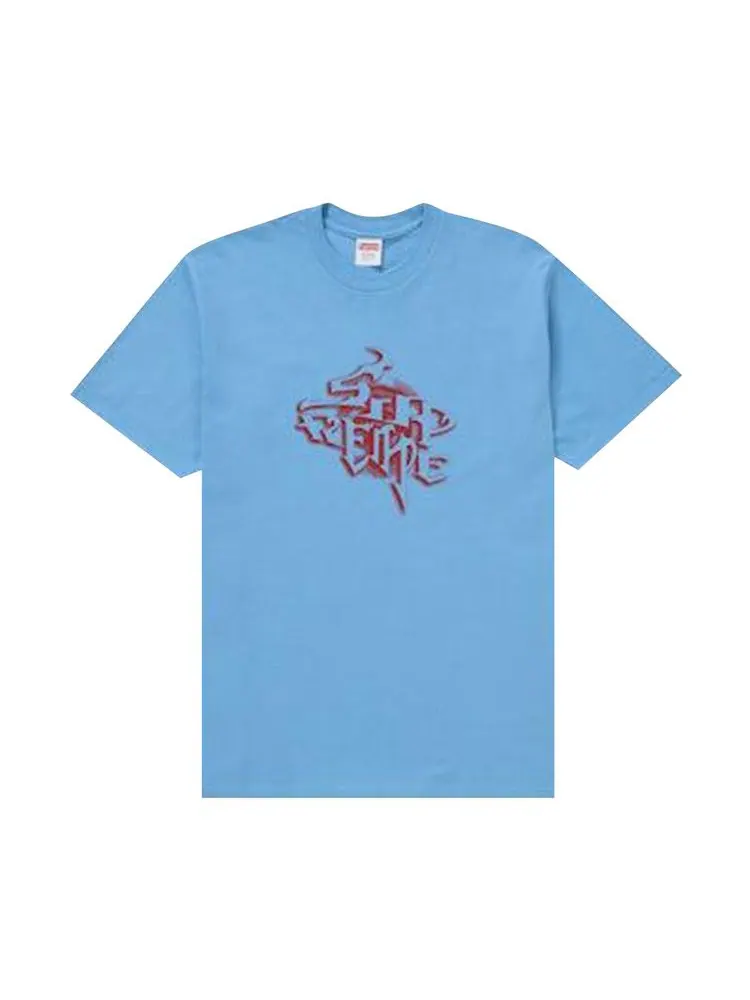 Футболка Supreme Smoke Tee 'Bright Blue' — изображение 1 из 1, синий