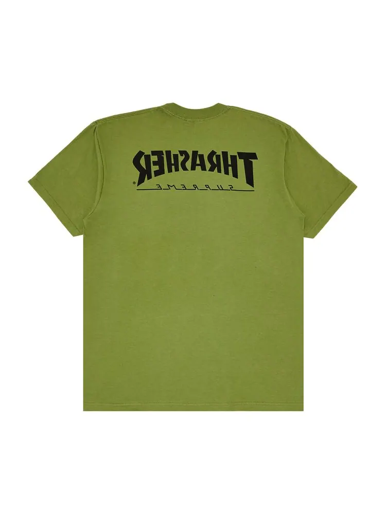 Футболка Supreme x Thrasher Harold Tee 'Moss' — изображение 2 из 3, мох