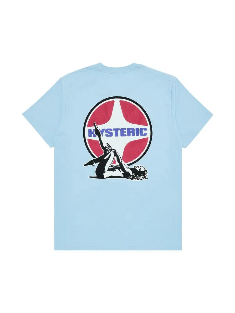 Футболка Supreme x HYSTERIC GLAMOUR Pin Up Tee 'Powder Blue' — изображение 2 из 3, синий