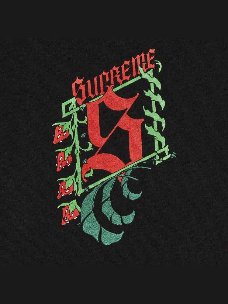 Футболка Supreme Strawberries Long-Sleeve Tee — изображение 3 из 3, черный
