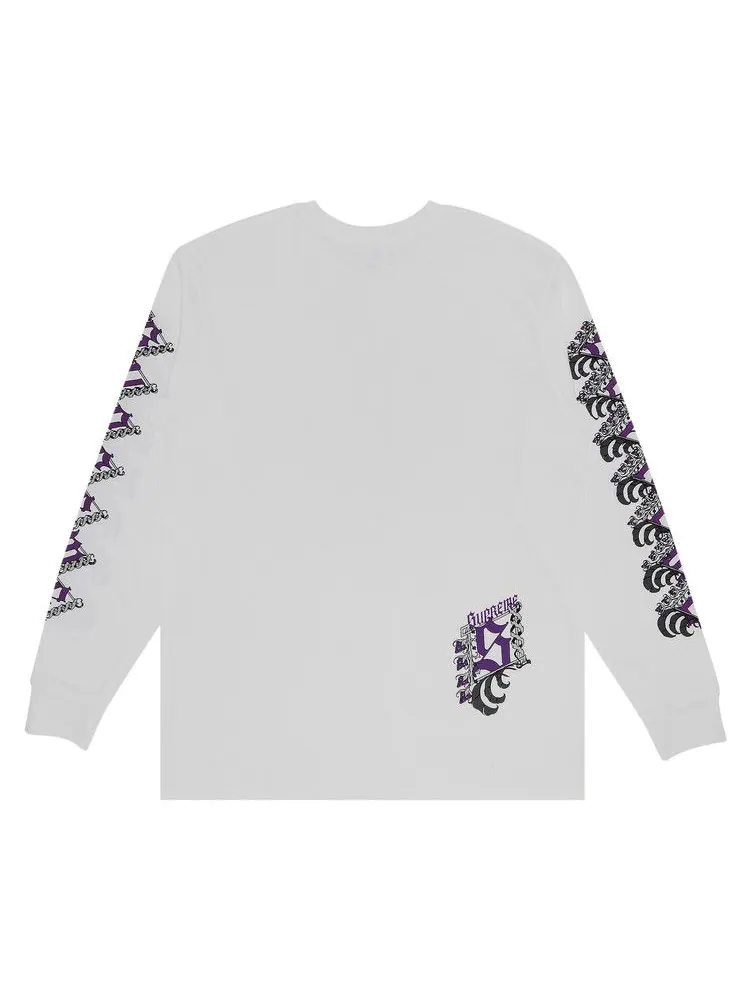 Футболка Supreme Strawberries Long-Sleeve Tee — изображение 2 из 3, белый