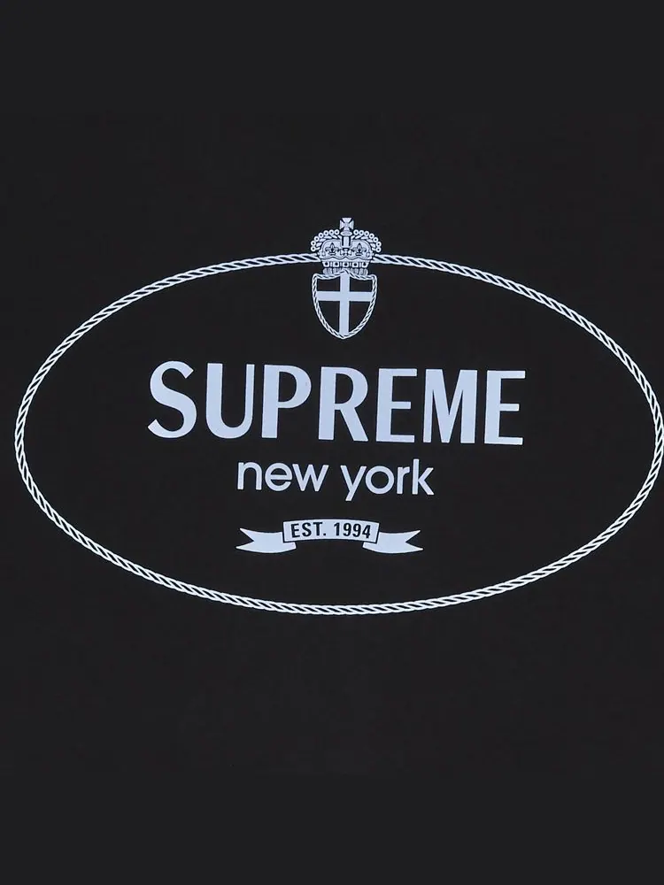 Футболка Supreme Crest Tee 'Black' — изображение 3 из 3, черный