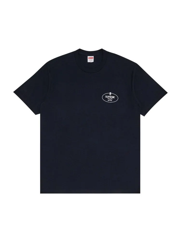 Футболка Supreme Crest Tee 'Navy' — изображение 1 из 3, синий