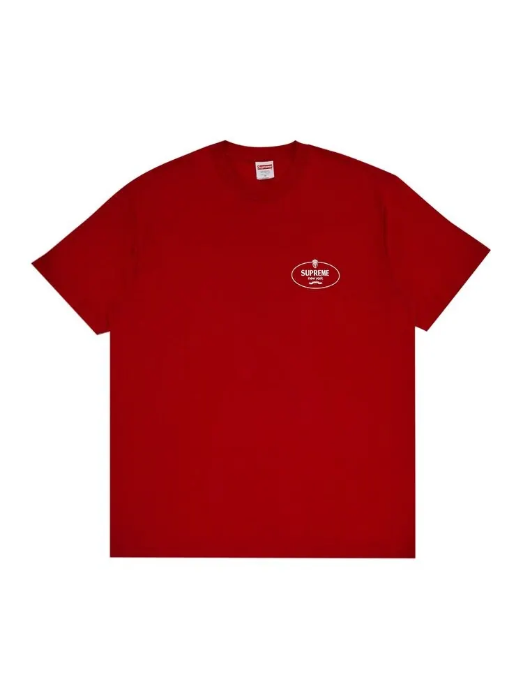 Футболка Supreme Crest Tee Red — изображение 1 из 3, красный