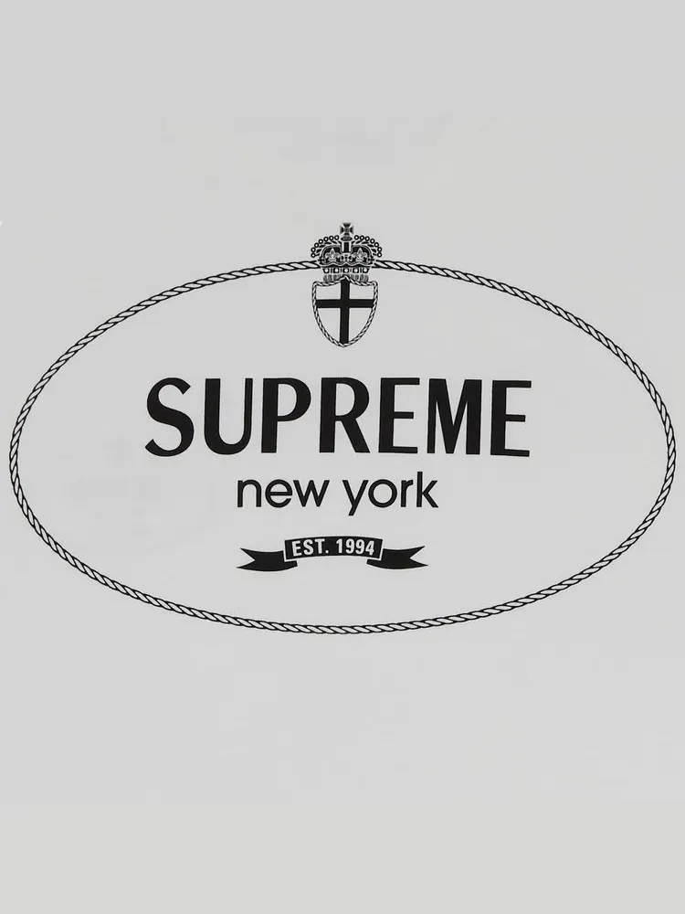 Футболка Supreme Crest Tee 'White' — изображение 3 из 3, белый