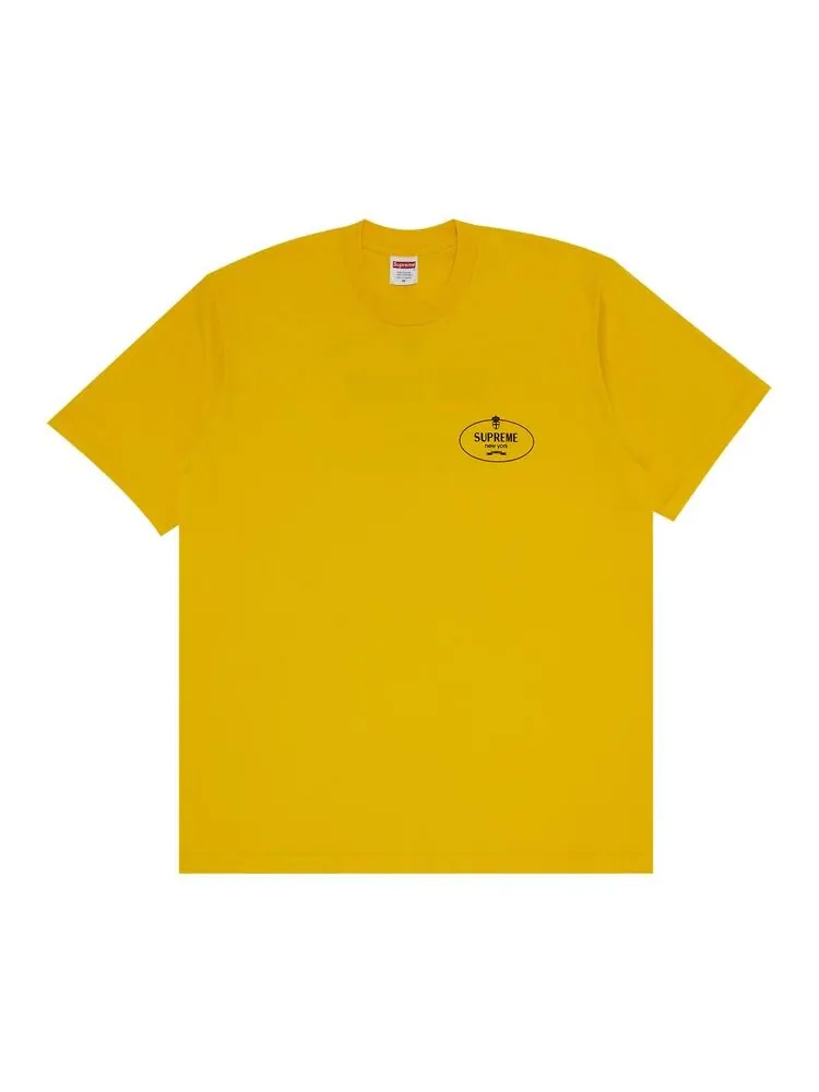 Футболка Supreme Crest Tee Yellow — изображение 1 из 3, желтый