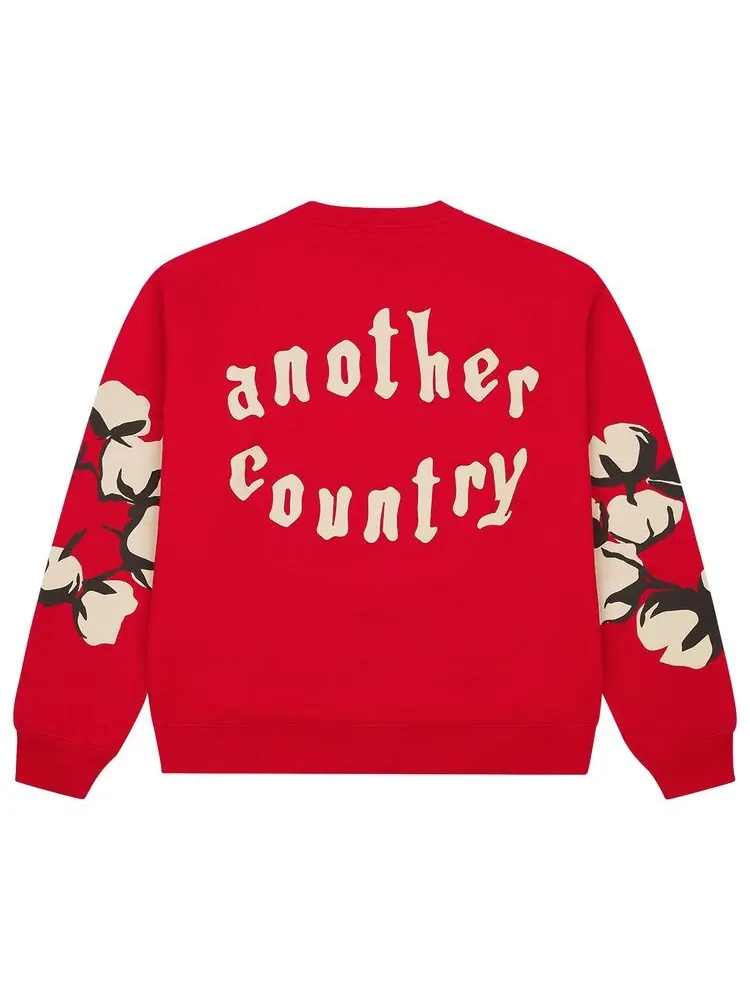 Толстовка Denim Tears x Cactus Plant Flea Market Cactus Tears Crewneck Red — изображение 2 из 2, красный