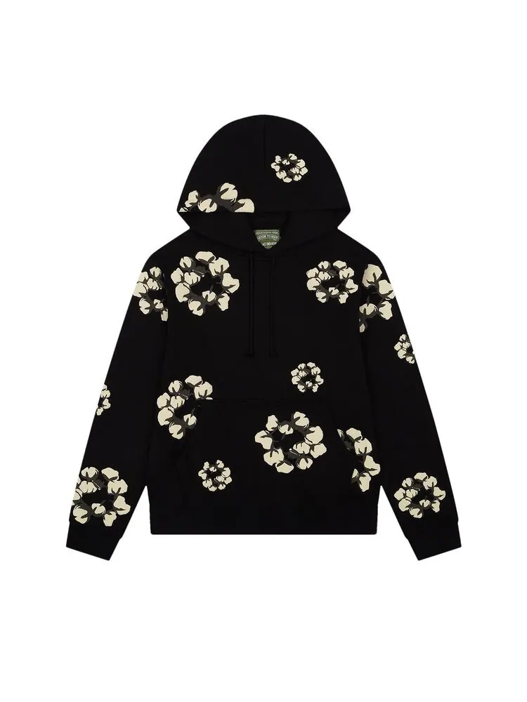 Худи Denim Tears x Cactus Plant Flea Market Cactus Tears Wreath Hoodie Black — изображение 1 из 2, черный