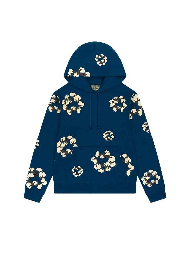 Худи Denim Tears x Cactus Plant Flea Market Cactus Tears Wreath Hoodie Navy — изображение 1 из 2, темно-синий