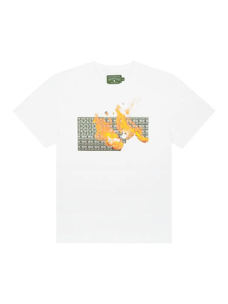 Футболка Denim Tears Burn It All Tee 'White' — изображение 1 из 2, белый